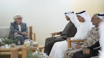 رئيس الدولة يستقبل وزيرة القوات المسلحة الفرنسية في لقاء رسمي